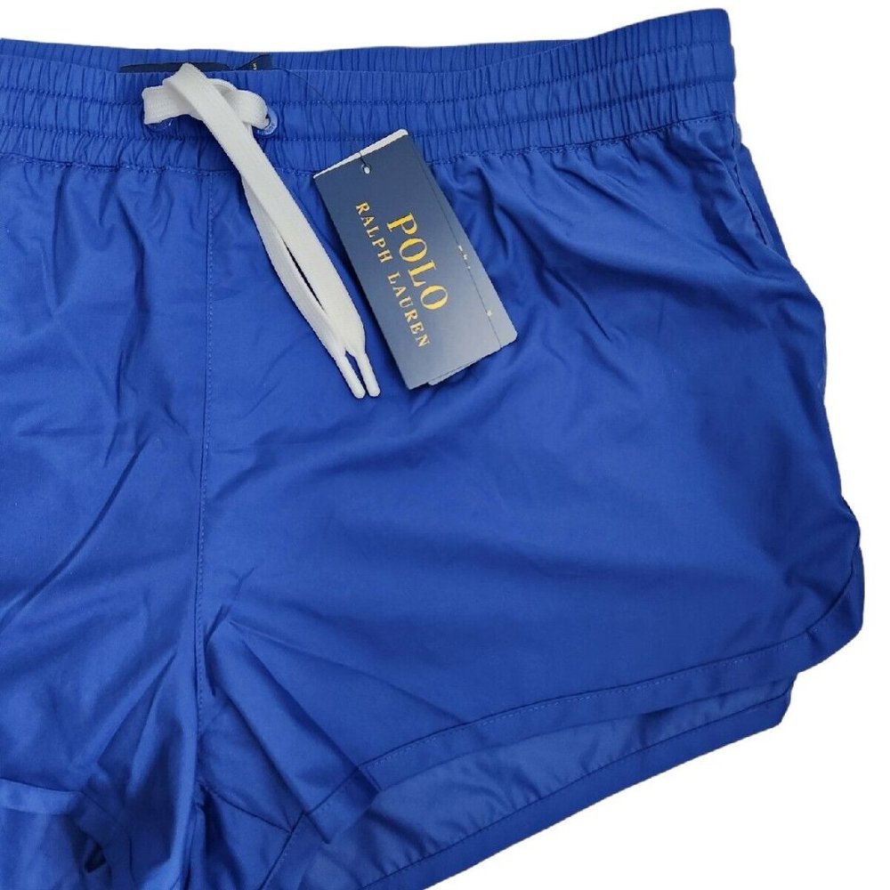 NWT Polo Ralph Lauren Women’s Blue Running Athletic Shorts - Picture 4 of 7